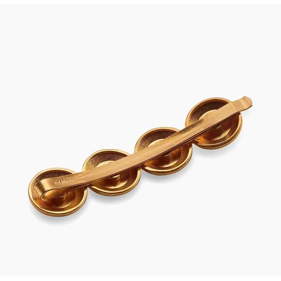 NIB Versace Tribute Runway Gold Tone Medusa Hair Clip Pin Left - Picture 7 of 12